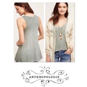 Anthropologie Akemi+Kin Linen Tunic Tank